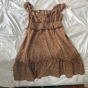 brown summer dress